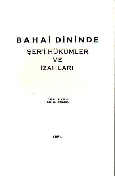 bahai dininde seri hukumler